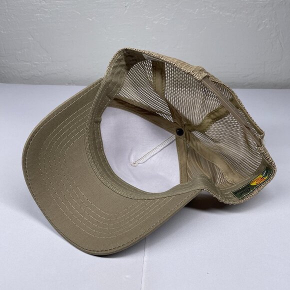 Bass Pro Shop Baseball Hat Cap Tan Mesh Snapback Adjustable Trucker Fishing - Picture 6 of 8